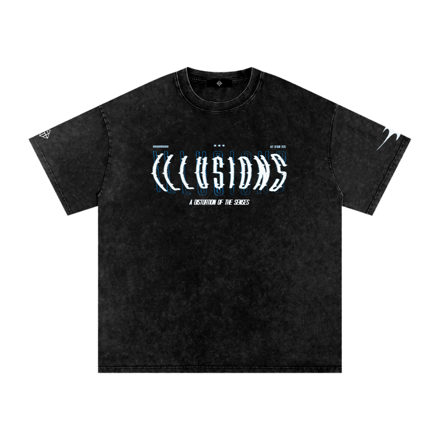 Illusions Oversized Tee | Snow Wash