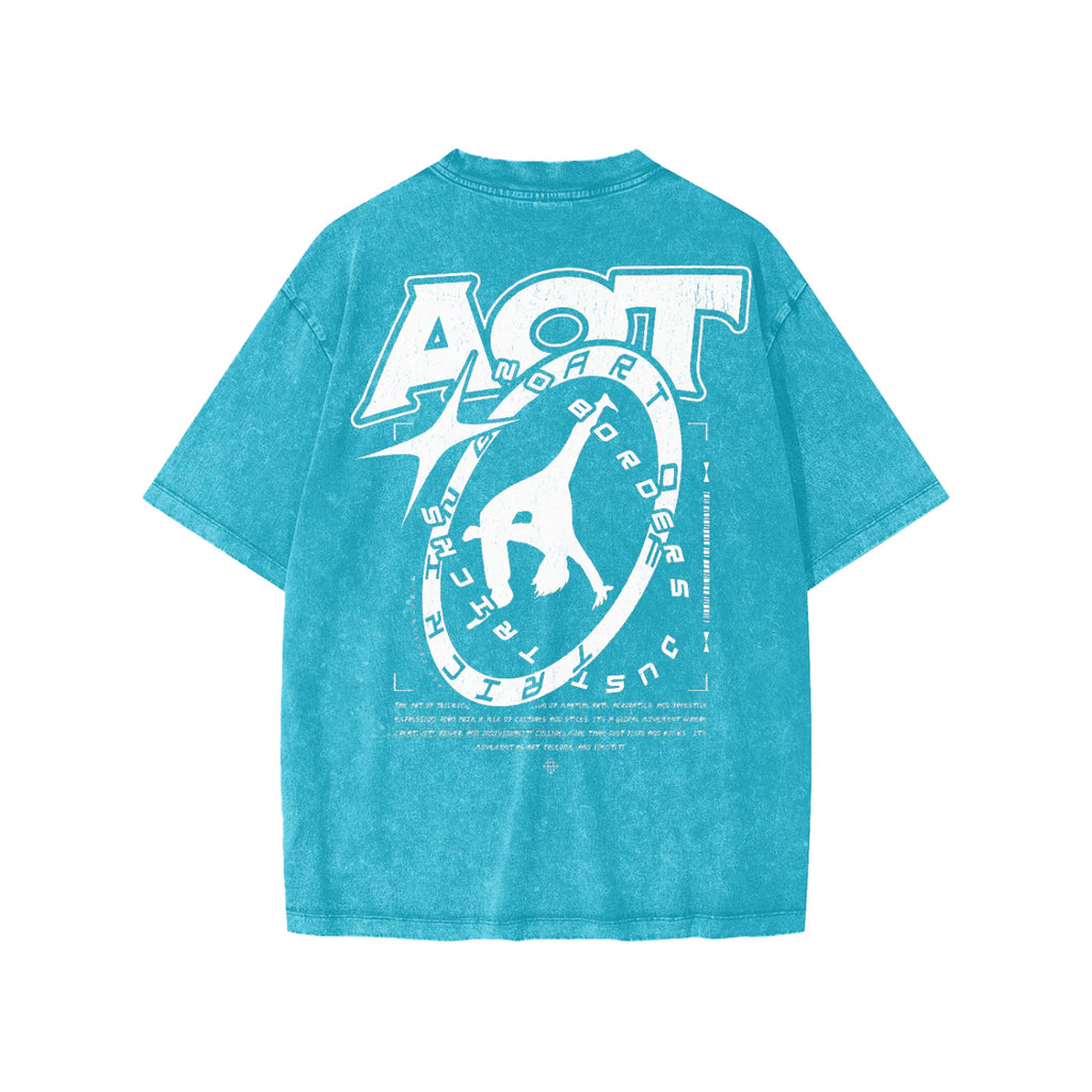 Kids No Borders Tee | Snow Wash