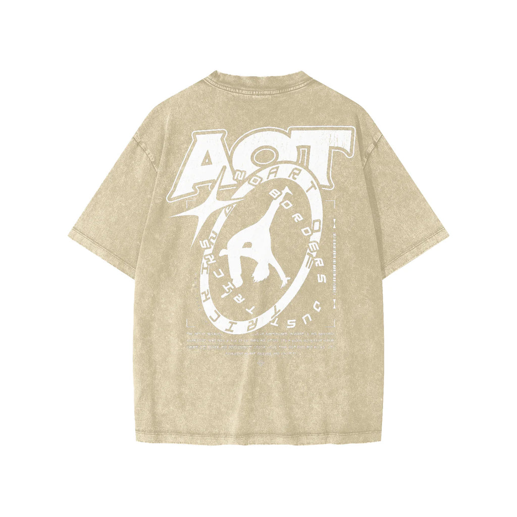 Kids No Borders Tee | Snow Wash