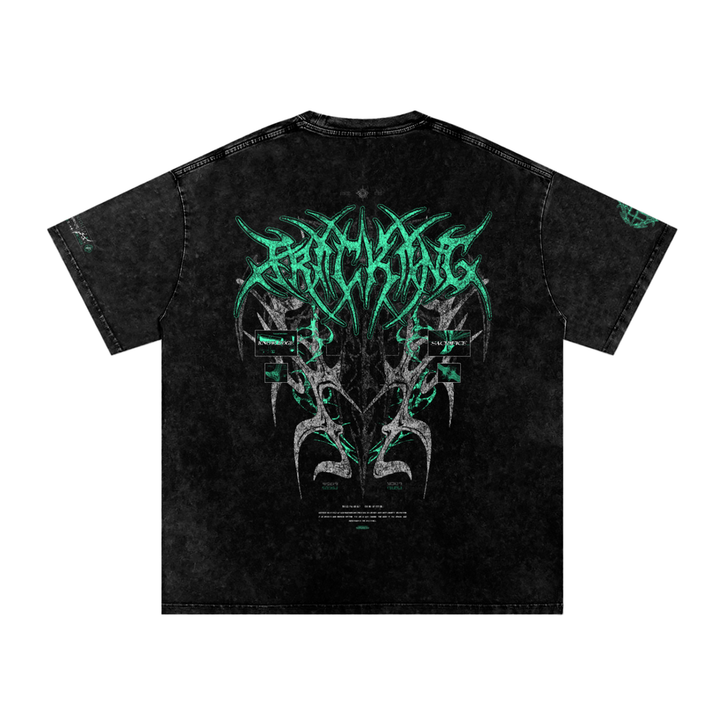 Cycle of Destruction Oversized Tee | Snow Wash