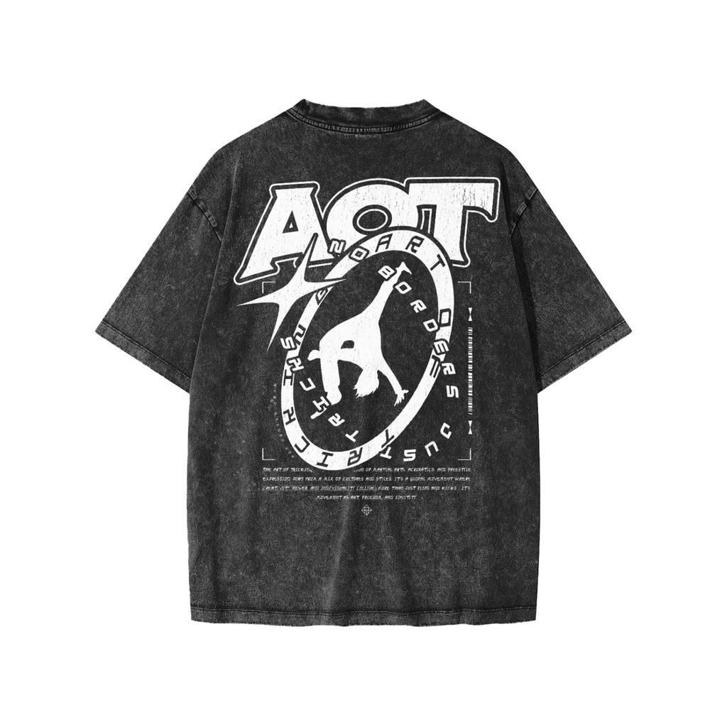 Kids No Borders Tee | Snow Wash