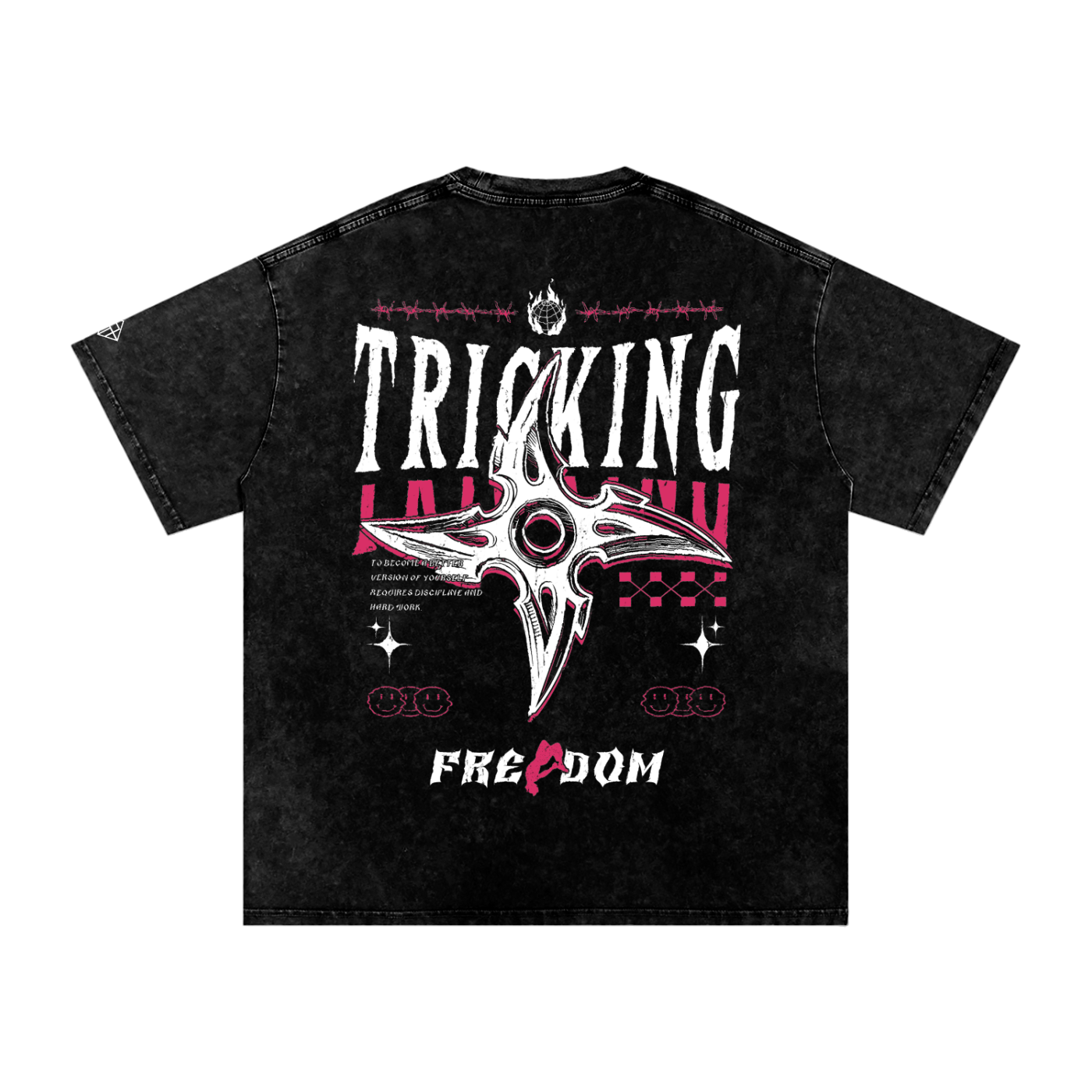 Shuriken Oversized Tee | Snow Wash