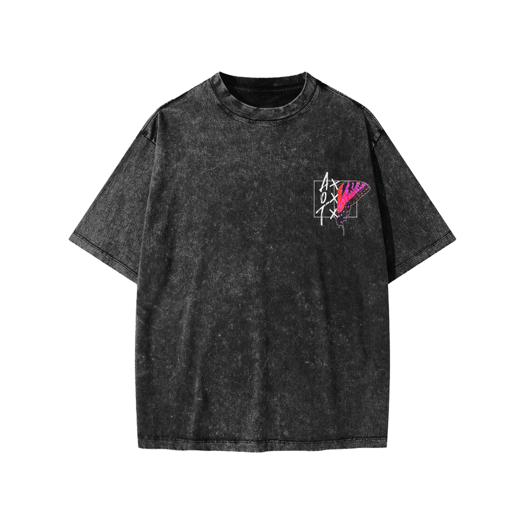 Kids Butterfly Tee | Snow Wash