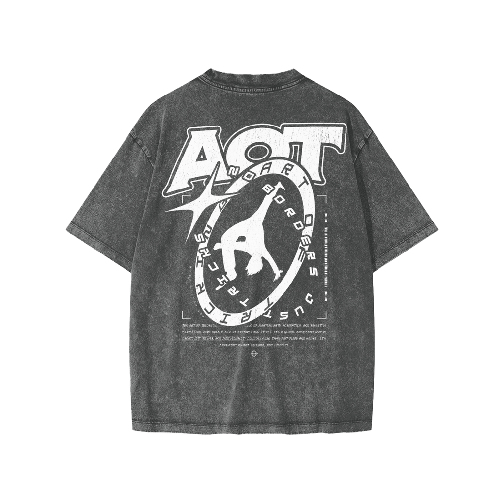 Kids No Borders Tee | Snow Wash